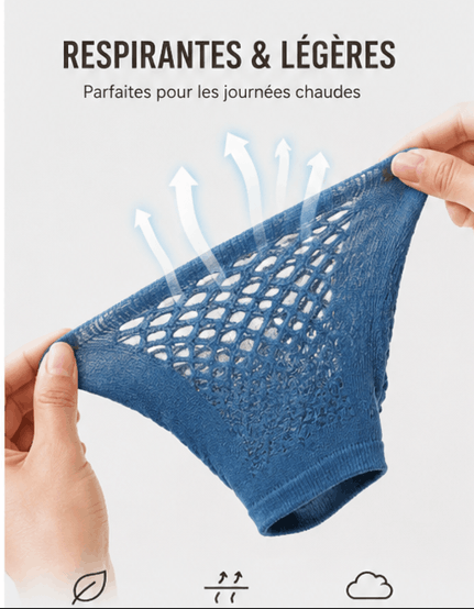 Pack de 5 Chaussettes d'Été Respirantes Unisexes – Maille Aérée, Ultra Confortables | Couleurs Assorties