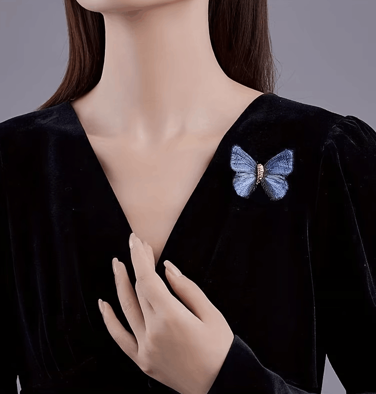 🦋 Pack de 4 Broches Papillon Rétro – Élégance & Raffinement