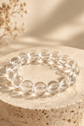 Bracelet en Cristal Blanc Transparent Naturel – Unisexe