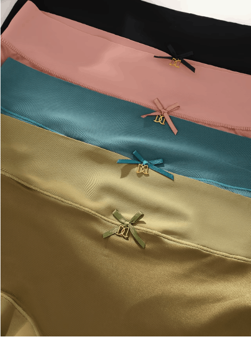 ✨ Lot de 5 Culottes féminine Tissu Satiné Premium – Élégance -Confort Seconde Peau