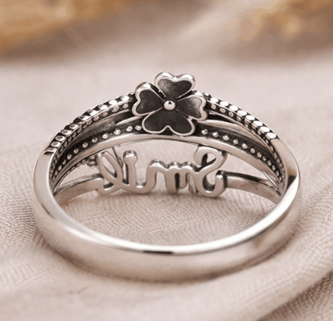 Bague "Smile" en Argent 925 – Ajustable