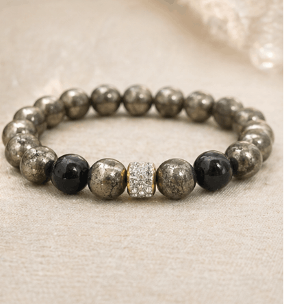 Bracelet en pierre de Pyrite – Élégance naturelle