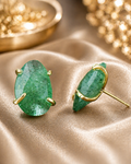 Boucles d’oreilles Prehnite – Élégance naturelle & chic