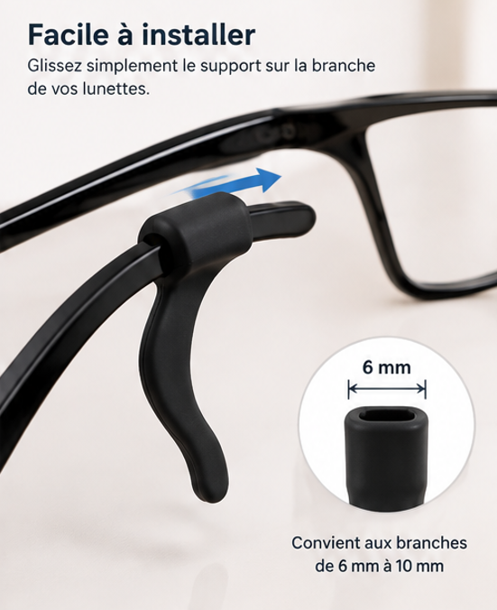 Lot de 10 Supports Antidérapants pour Lunettes – Confort & Maintien