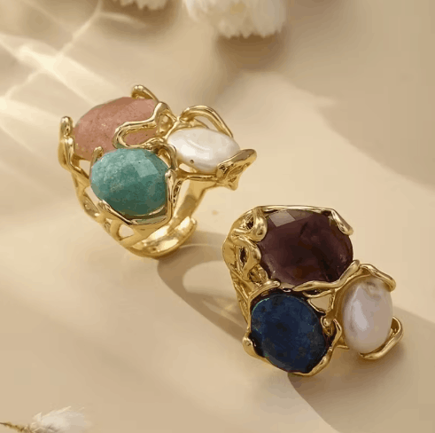 Bague Aura Triple Pierres