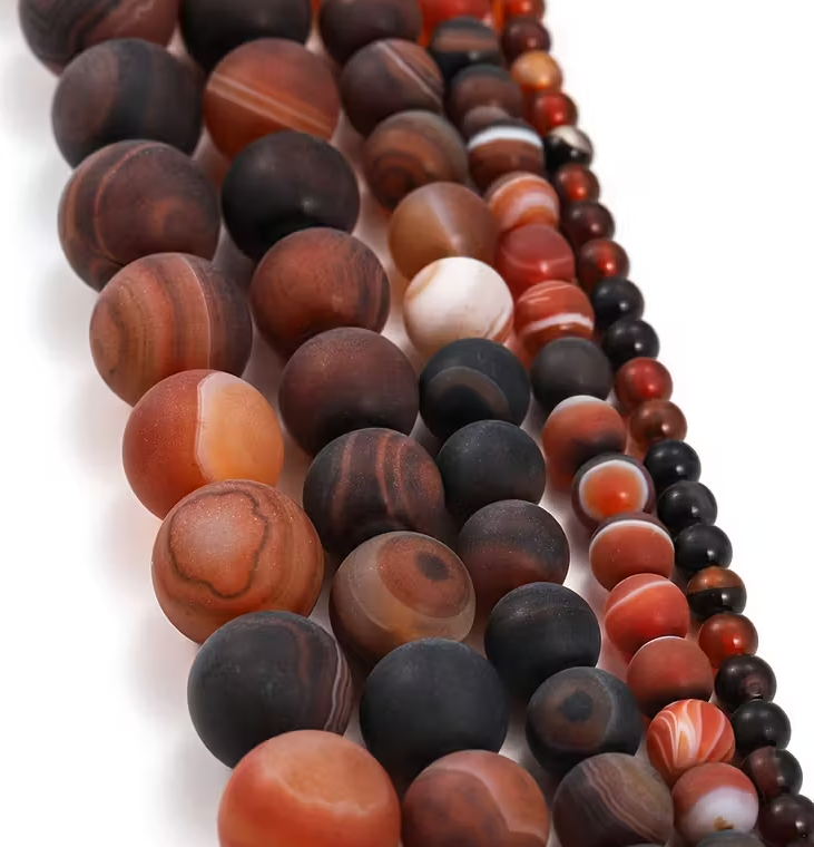 Bracelet en perles Agate Linéaires  Unisexe