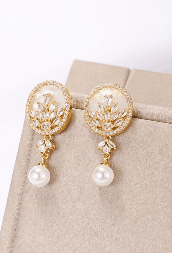 Parure Élégance Royale – Collier &amp; Boucles d’Oreilles Perle