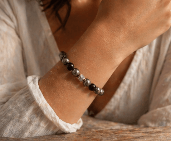 Bracelet en pierre de Pyrite – Élégance naturelle