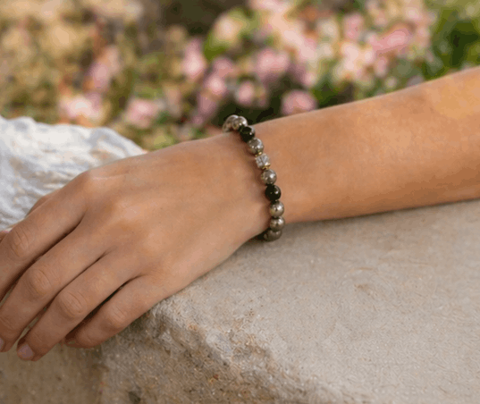 Bracelet en pierre de Pyrite – Élégance naturelle