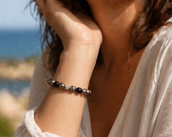 Bracelet en pierre de Pyrite – Élégance naturelle