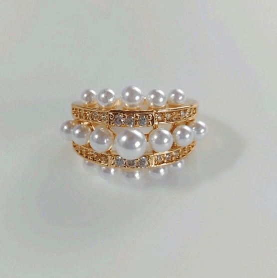 Bague pouce grosses perles