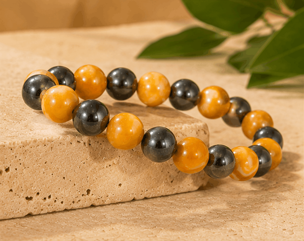 Bracelet Titan – Perles 10mm Contrastées