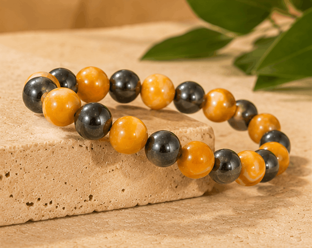 Bracelet Titan – Perles 10mm Contrastées