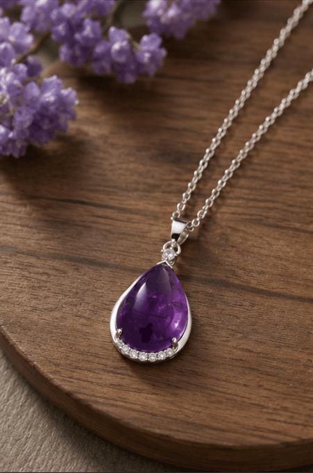 Collier Améthyste Naturelle – Élégance & Énergie Positive