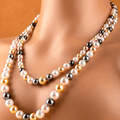 Collier Long à Perles Colorées – Élégance Tendance & Légère