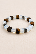 Bracelet  Opalite &amp; Œil de Tigre